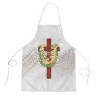 Hawaii Ka Pule a ka Haku Memorial Apron Flower Lei Cross - Ivory White LT7 Ivory - Polynesian Pride
