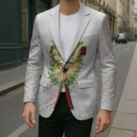 Hawaii Ka Pule a ka Haku Memorial Blazer Flower Lei Cross - Ivory White LT7 - Polynesian Pride