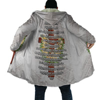Hawaii Ka Pule a ka Haku Memorial Cloak Flower Lei Cross - Ivory White LT7 - Polynesian Pride