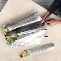 Hawaii Ka Pule a ka Haku Memorial Umbrella Flower Lei Cross - Ivory White LT7 - Polynesian Pride