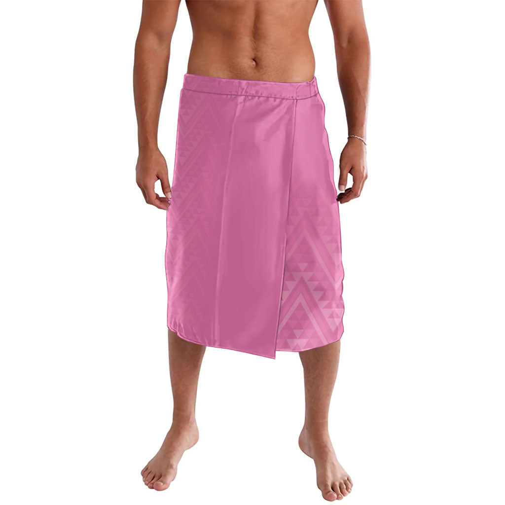 New Zealand Ta Moko Silver Fern Pink Lavalava Taniko Taniwha Motifs LT7 Pink - Polynesian Pride