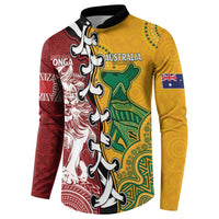 Mate Ma'a Tonga Vs Australia Rugby Personalized Button Sweatshirt Special Mascots