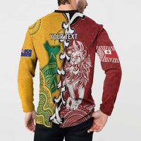 Mate Ma'a Tonga Vs Australia Rugby Personalized Button Sweatshirt Special Mascots