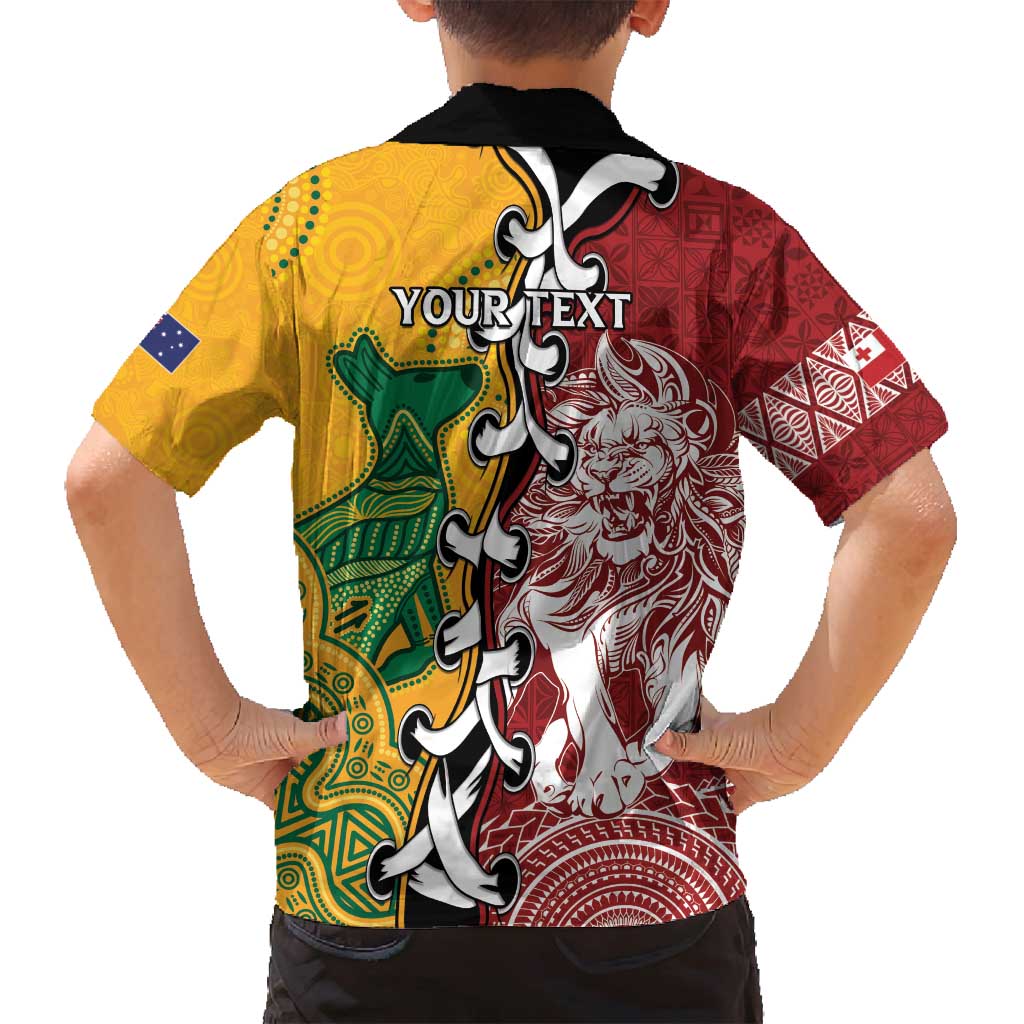 Mate Ma'a Tonga Vs Australia Rugby Personalized Family Matching Tank Maxi Dress and Hawaiian Shirt Special Mascots
