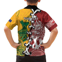 Mate Ma'a Tonga Vs Australia Rugby Personalized Family Matching Tank Maxi Dress and Hawaiian Shirt Special Mascots