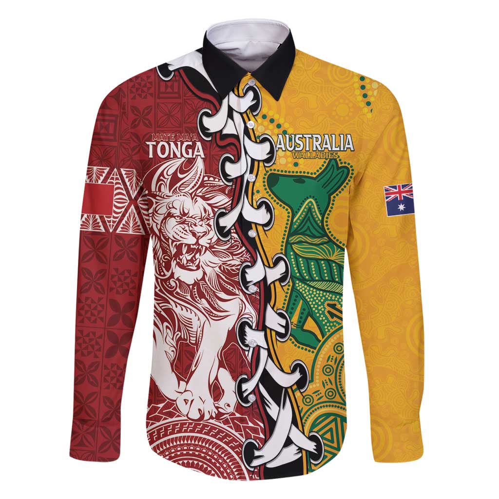 Mate Ma'a Tonga Vs Australia Rugby Personalized Family Matching Tank Maxi Dress and Hawaiian Shirt Special Mascots