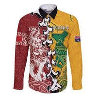 Mate Ma'a Tonga Vs Australia Rugby Personalized Family Matching Tank Maxi Dress and Hawaiian Shirt Special Mascots