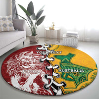 Mate Ma'a Tonga Vs Australia Rugby Personalized Round Carpet Special Mascots