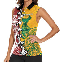 Mate Ma'a Tonga Vs Australia Rugby Personalized Women Sleeveless Polo Shirt Special Mascots