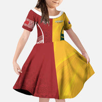 Australia - Tonga Rugby Custom Family Matching Tank Maxi Dress and Hawaiian Shirt Minimalist Dynamic