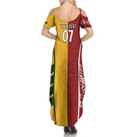 Australia - Tonga Rugby Custom Summer Maxi Dress Minimalist Dynamic