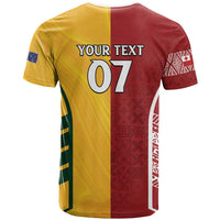 Australia - Tonga Rugby Custom T Shirt Minimalist Dynamic