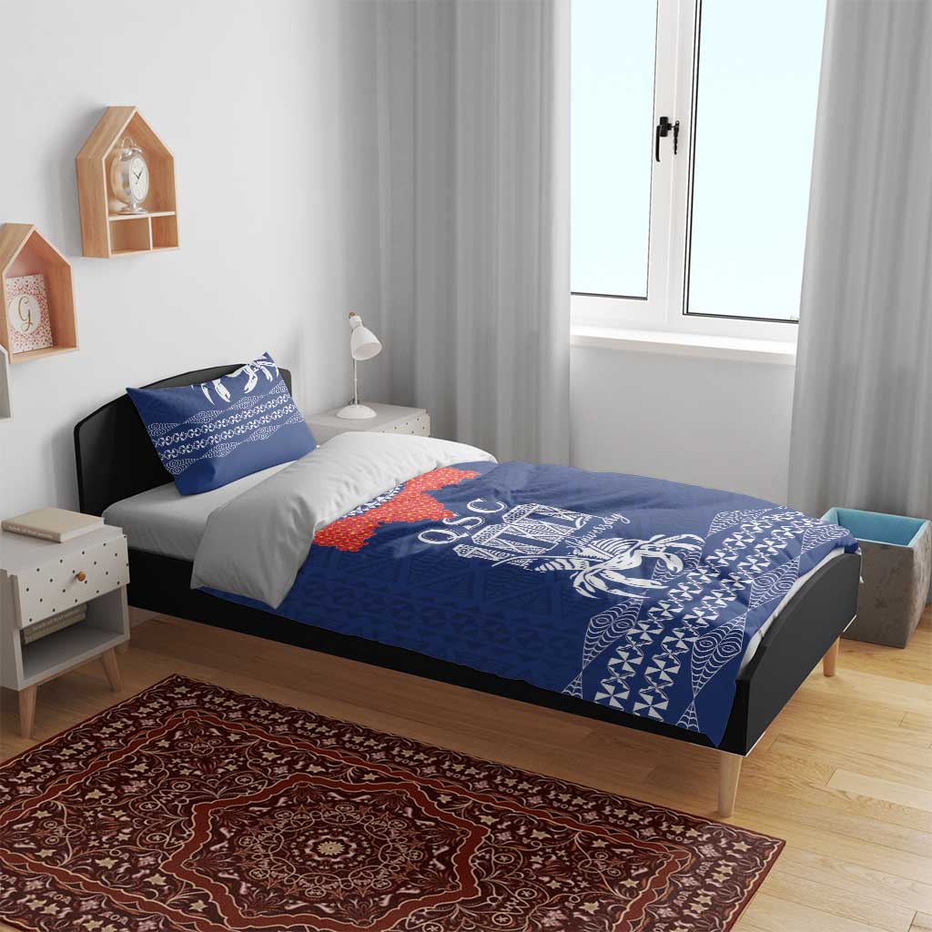 Queen Salote College 100 Years Anniversary Bedding Set Tonga QSC Royal Blue - Polynesian Pride