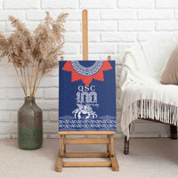 Queen Salote College 100 Years Anniversary Canvas Wall Art Tonga QSC Royal Blue LT7 - Polynesian Pride