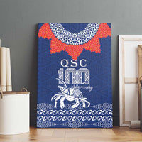 Queen Salote College 100 Years Anniversary Canvas Wall Art Tonga QSC Royal Blue LT7 - Polynesian Pride
