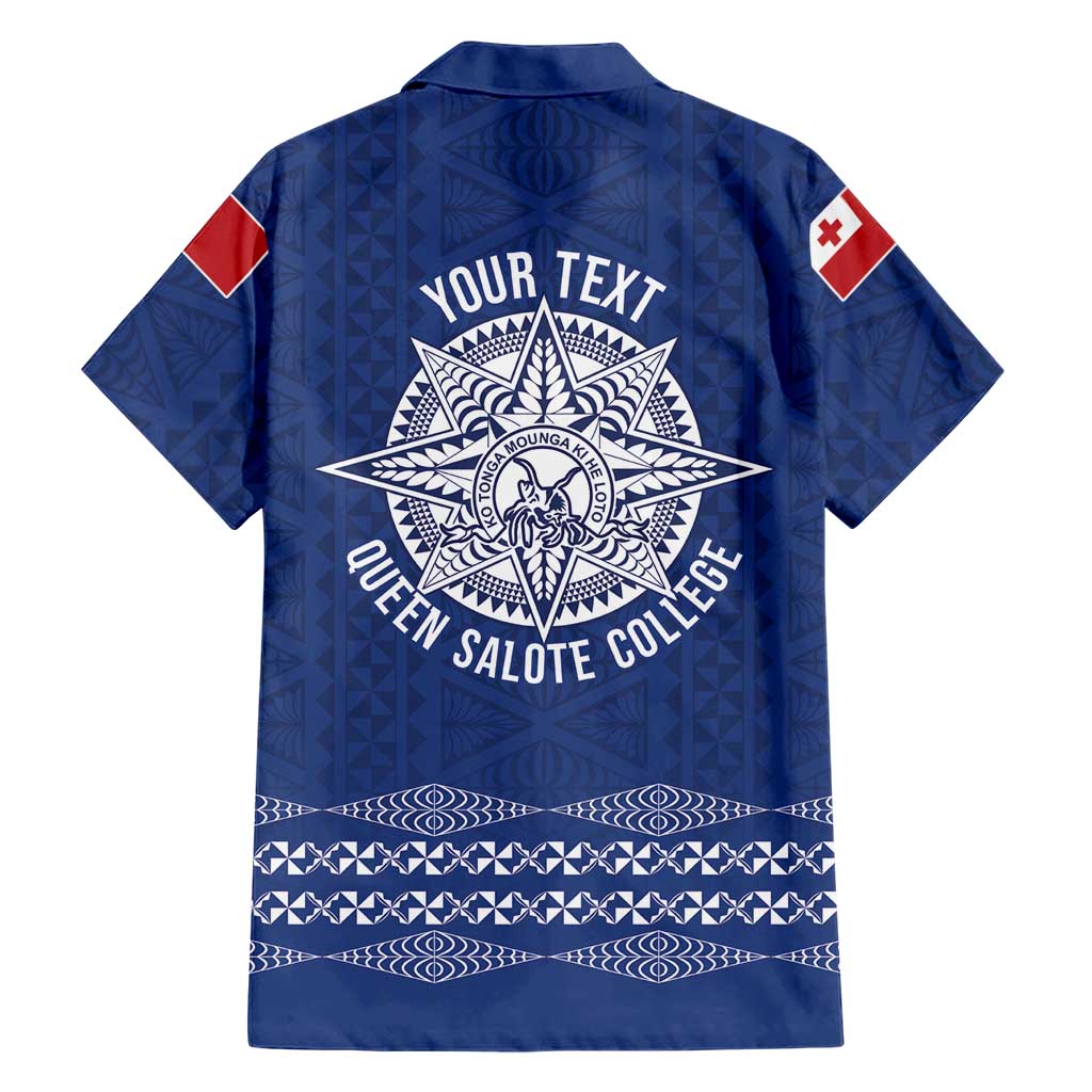 Queen Salote College 100 Years Anniversary Personalized Family Matching Mermaid Dress and Hawaiian Shirt Tonga QSC Royal Blue LT7 - Polynesian Pride