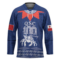 Queen Salote College 100 Years Anniversary Personalized Hockey Jersey Tonga QSC Royal Blue - Polynesian Pride