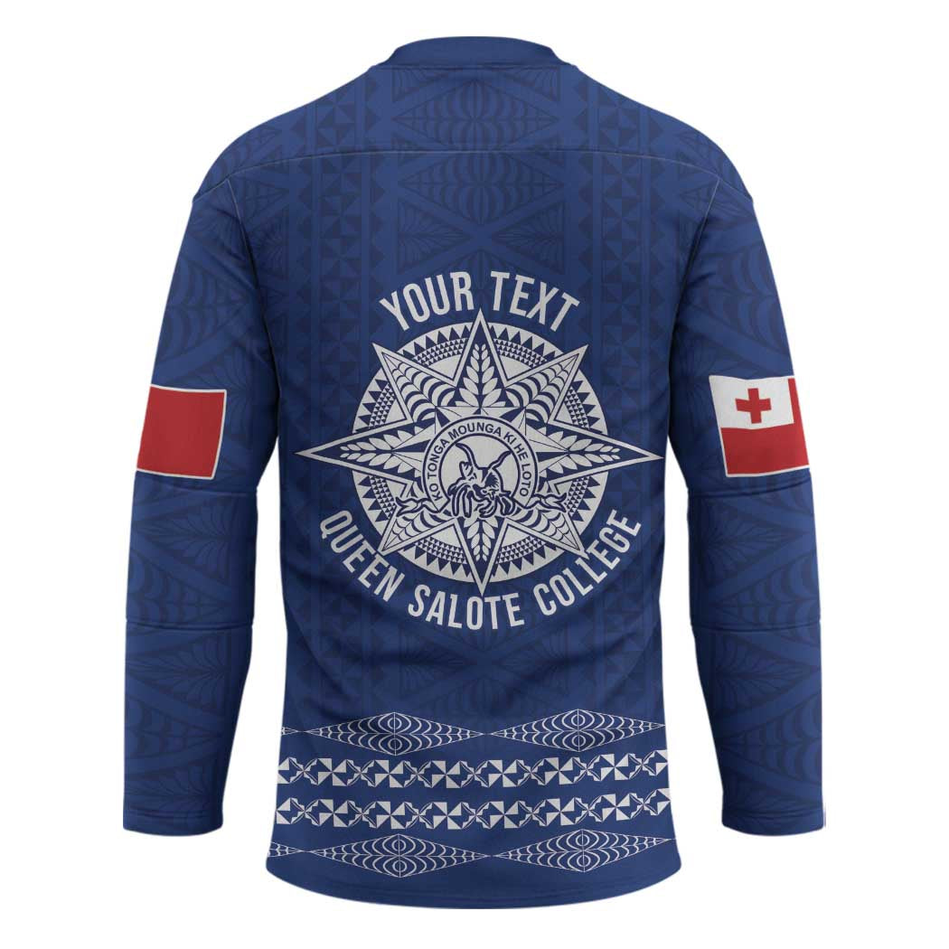 Queen Salote College 100 Years Anniversary Personalized Hockey Jersey Tonga QSC Royal Blue - Polynesian Pride