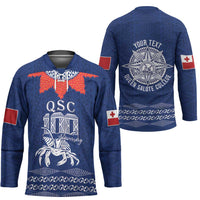 Queen Salote College 100 Years Anniversary Personalized Hockey Jersey Tonga QSC Royal Blue - Polynesian Pride