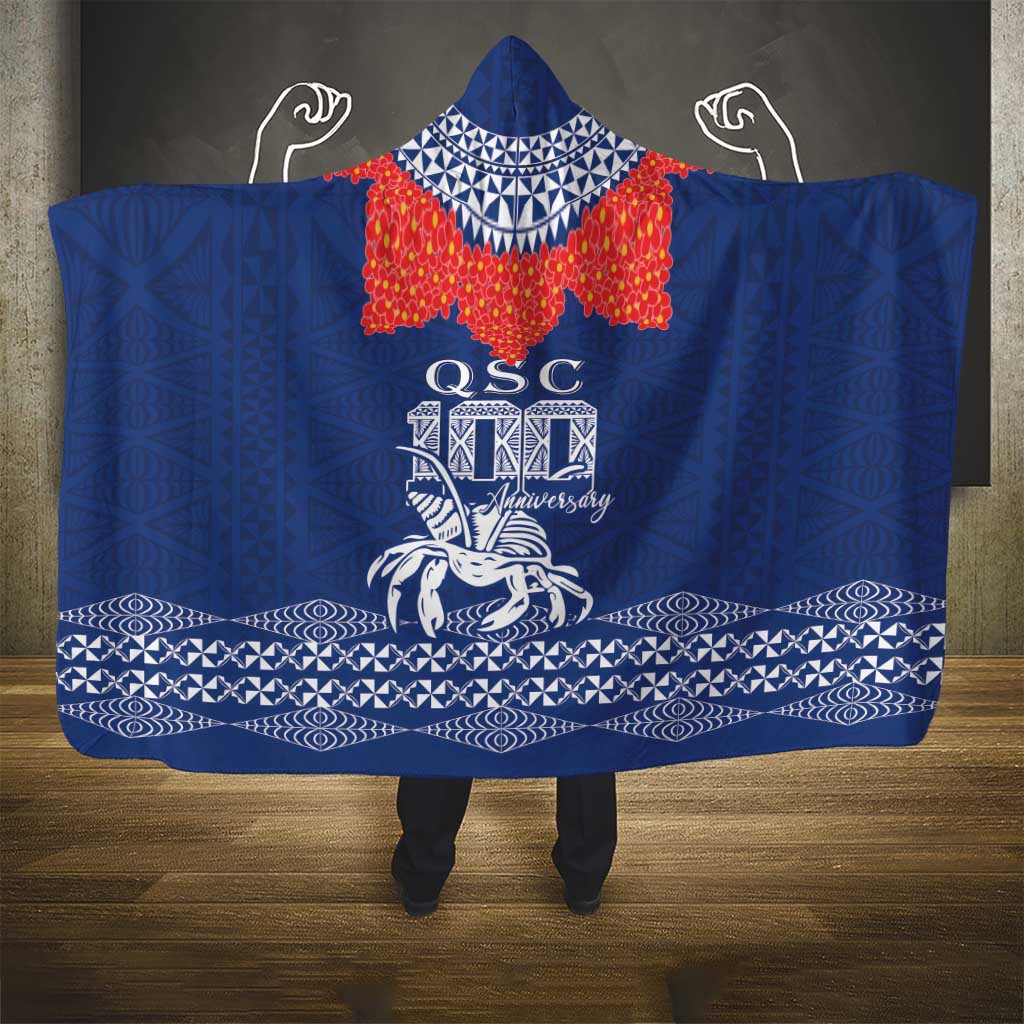 Queen Salote College 100 Years Anniversary Hooded Blanket Tonga QSC Royal Blue LT7 - Polynesian Pride