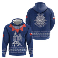 Queen Salote College 100 Years Anniversary Personalized Hoodie Tonga QSC Royal Blue - Polynesian Pride