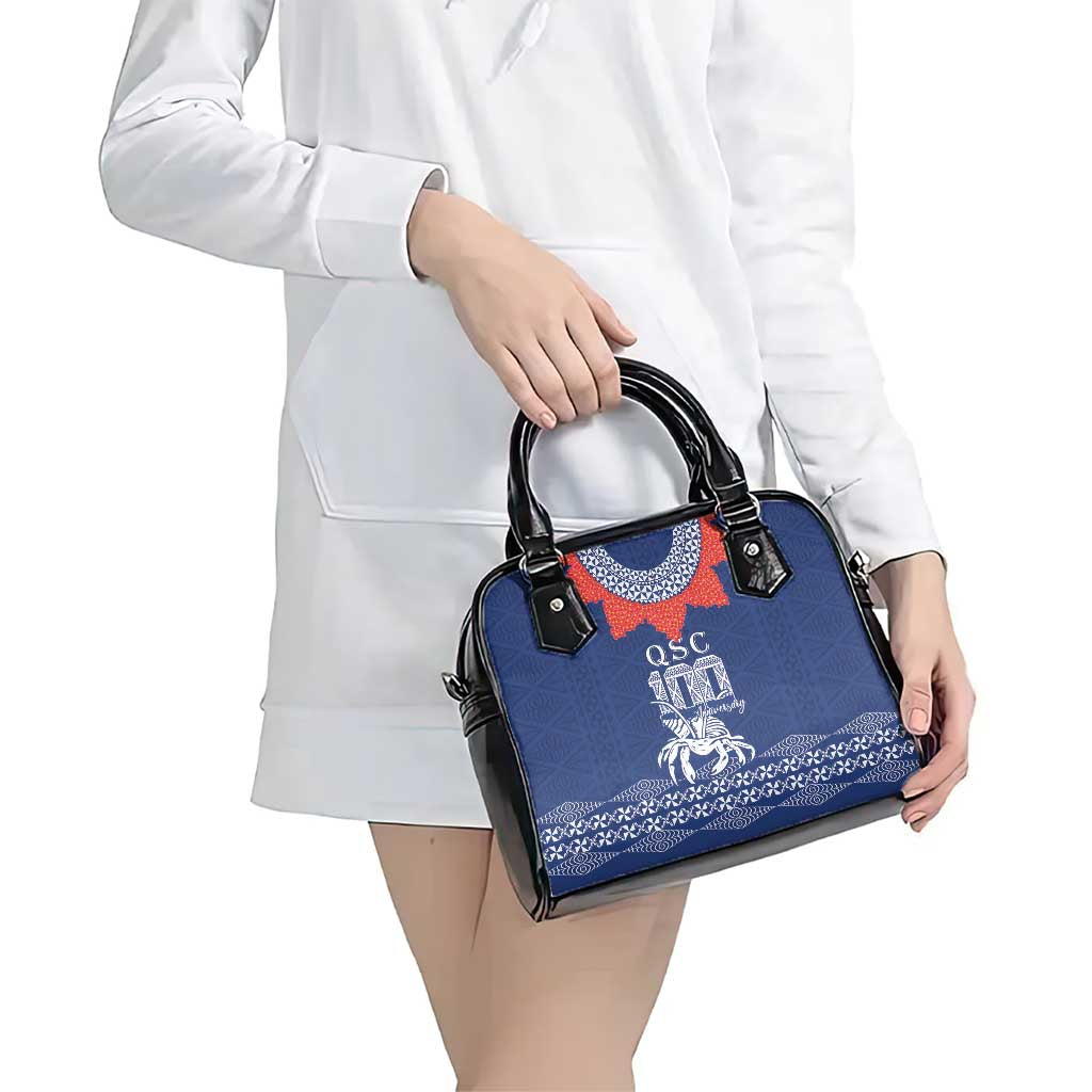 Queen Salote College 100 Years Anniversary Shoulder Handbag Tonga QSC Royal Blue - Polynesian Pride