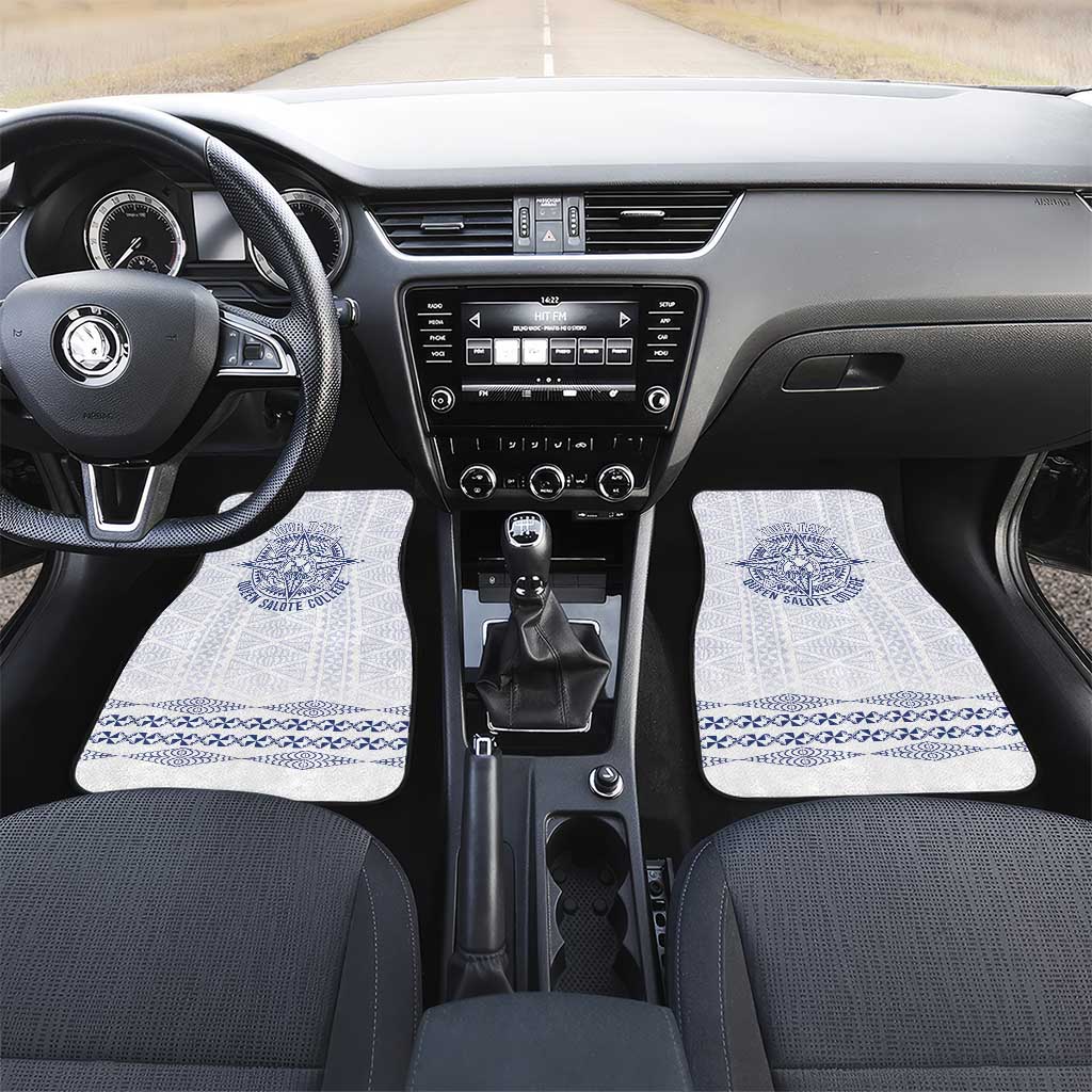 Queen Salote College 100 Years Anniversary Personalized Car Mats Tonga QSC White - Polynesian Pride