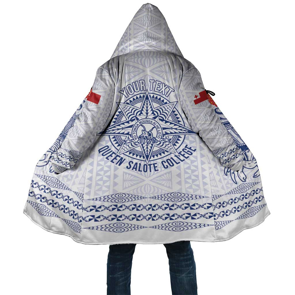 Queen Salote College 100 Years Anniversary Personalized Cloak Tonga QSC White - Polynesian Pride