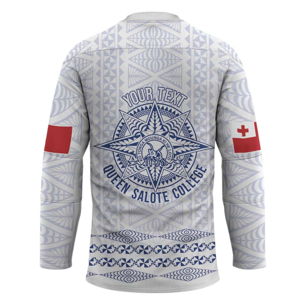 Queen Salote College 100 Years Anniversary Personalized Hockey Jersey Tonga QSC White - Polynesian Pride