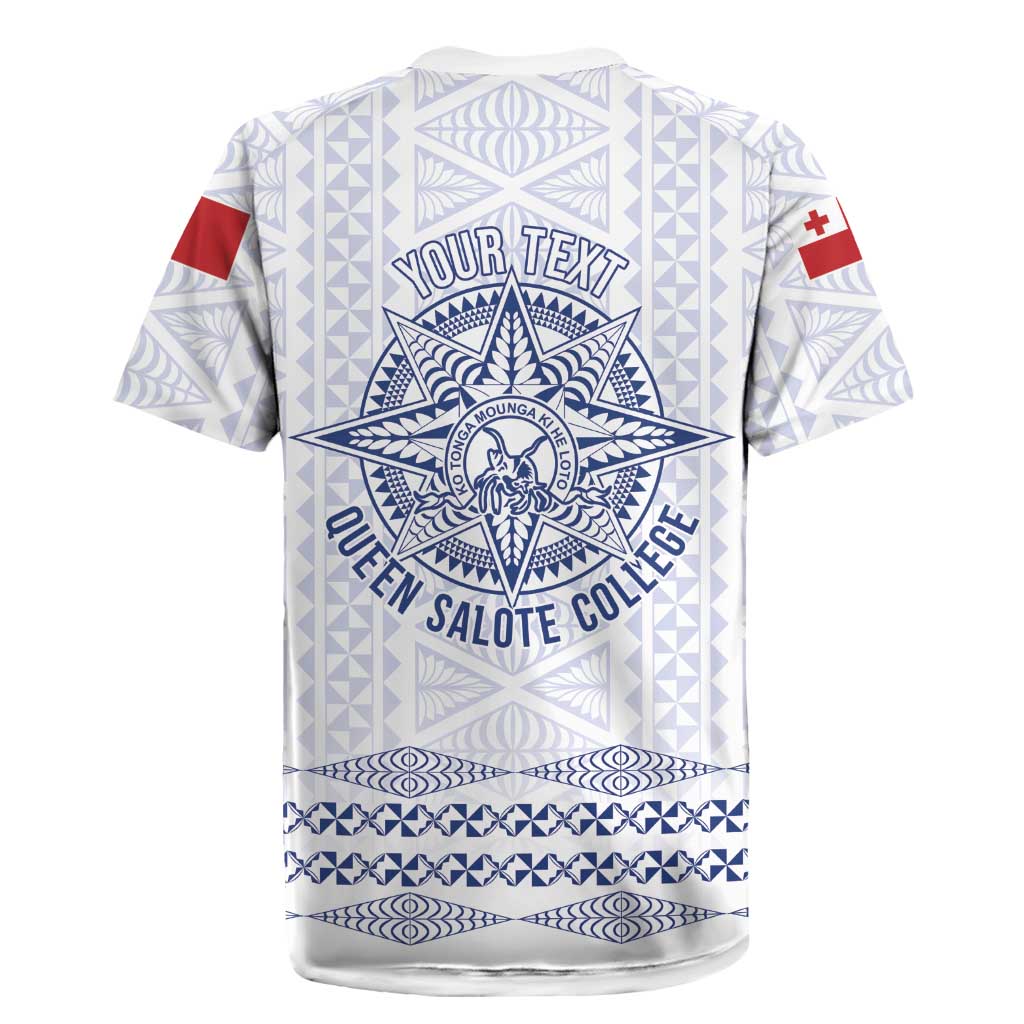 Queen Salote College 100 Years Anniversary Personalized Rugby Jersey Tonga QSC White - Polynesian Pride