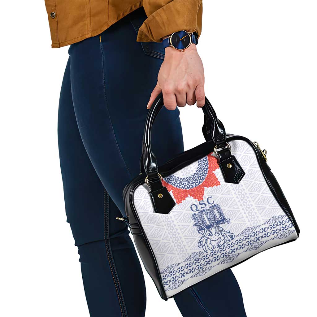 Queen Salote College 100 Years Anniversary Shoulder Handbag Tonga QSC White - Polynesian Pride
