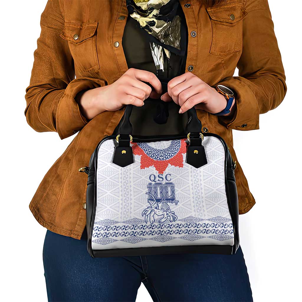 Queen Salote College 100 Years Anniversary Shoulder Handbag Tonga QSC White - Polynesian Pride