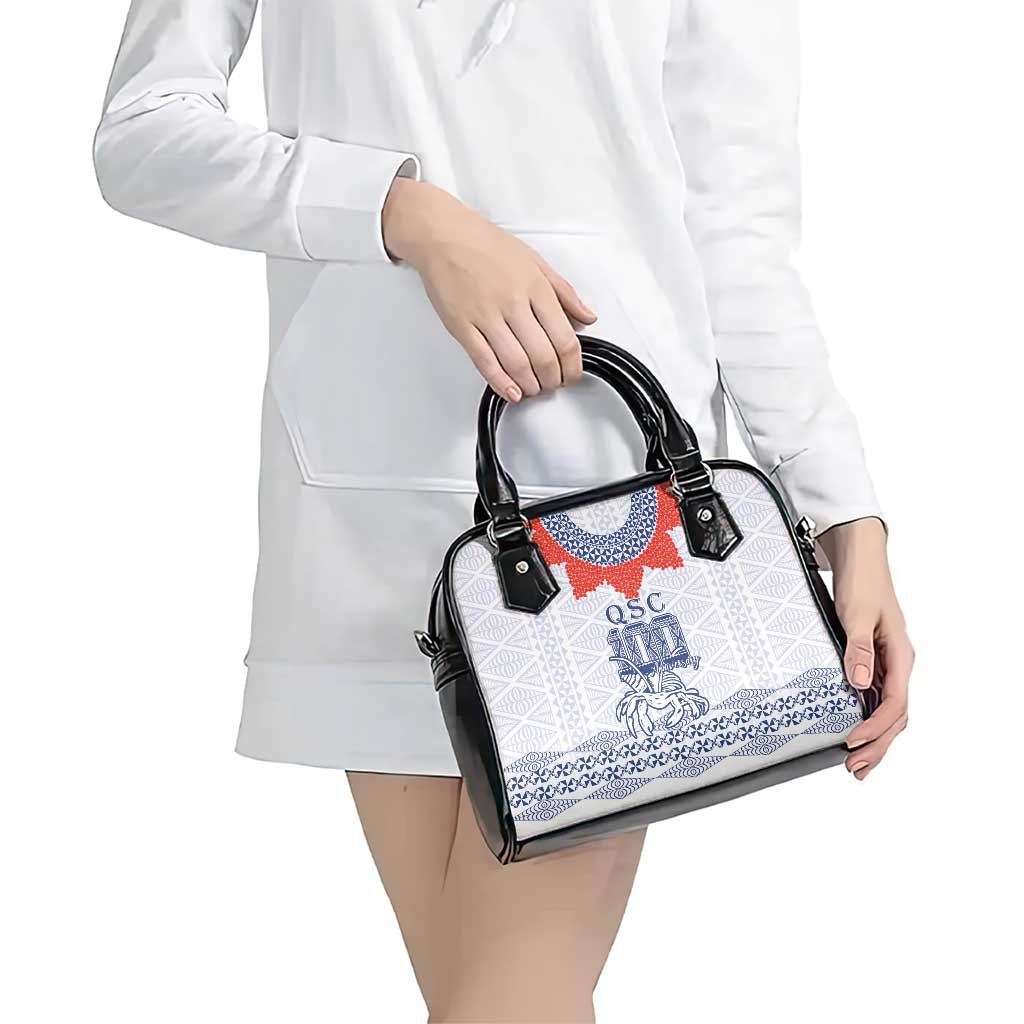 Queen Salote College 100 Years Anniversary Shoulder Handbag Tonga QSC White - Polynesian Pride