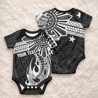Personalised Philippines Baby Onesie Tribal Sun