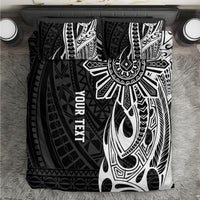 Personalised Philippines Bedding Set Tribal Sun LT7 Black - Polynesian Pride