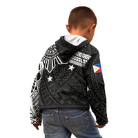 Personalised Philippines Kid Hoodie Tribal Sun LT7 - Polynesian Pride