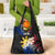 Personalised Philippines Tribal Grocery Bag Mix Plumeria - Flag Colors