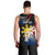 Personalised Philippines Tribal Men Tank Top Mix Plumeria - Flag Colors LT7 - Polynesian Pride