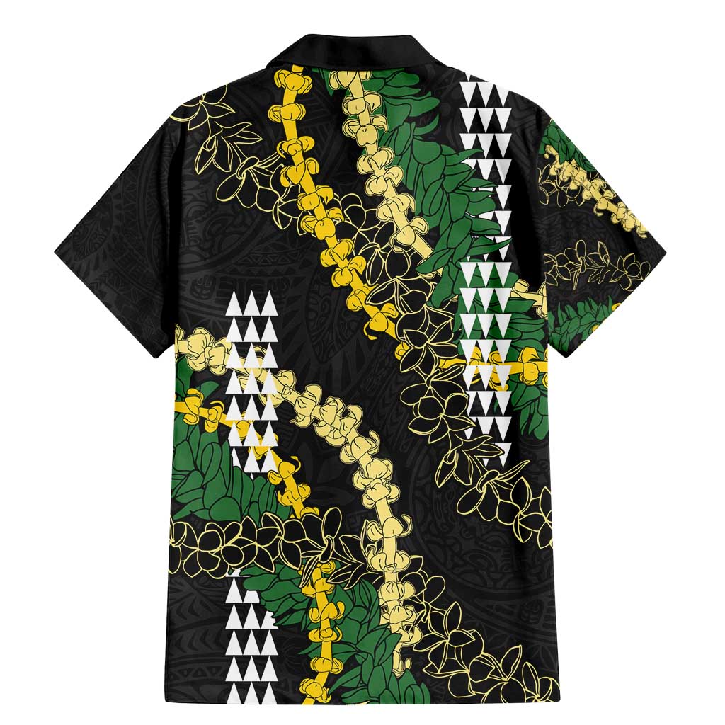 Hawaii Aloha Kakau Family Matching Mermaid Dress and Hawaiian Shirt Puakenikeni and Maile Lei Twist LT7 - Polynesian Pride