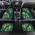 Hawaii Aloha Kakau Car Mats Green Puakenikeni and Maile Lei Twist