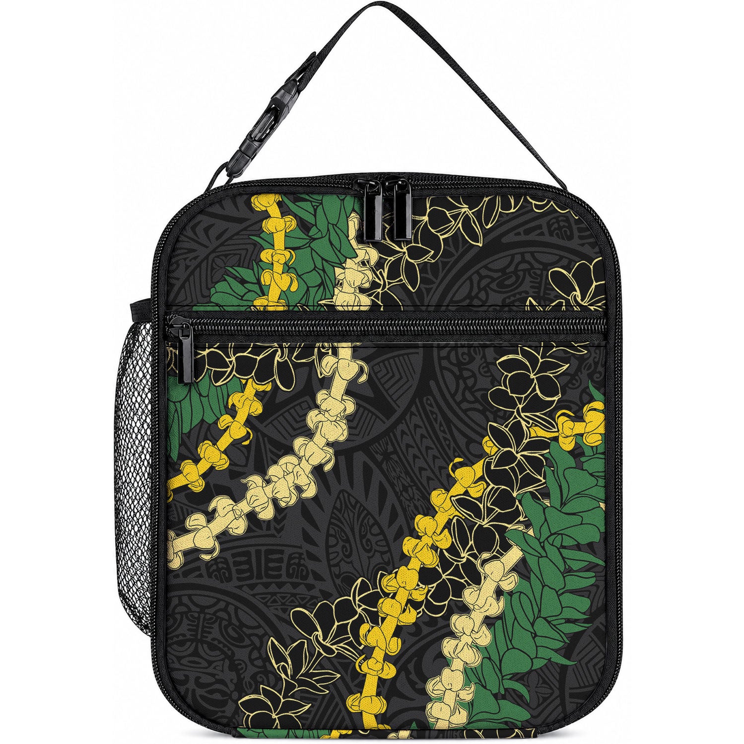 Hawaii Puakenikeni - Maile Lei Lunch Bag Obsidian Black