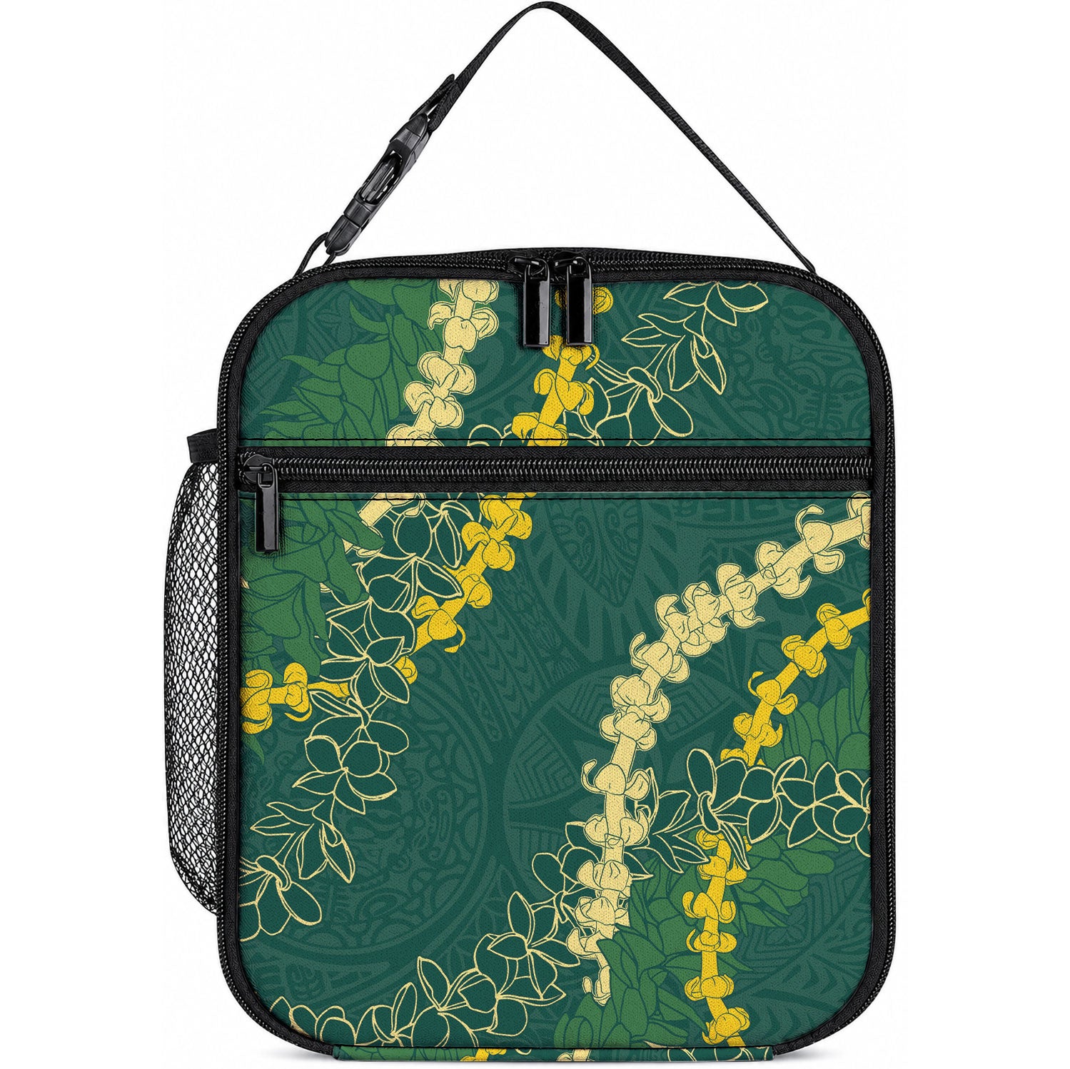 Hawaii Puakenikeni - Maile Lei Lunch Bag Sage Green LT7 10.2 × 8.3 × 4.3 inch Sage Green - Polynesian Pride