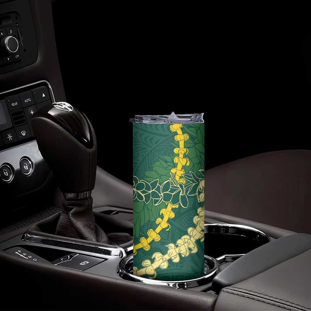 Hawaii Puakenikeni - Maile Lei Skinny Tumbler Sage Green