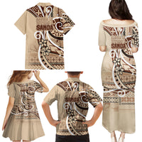 Samoa Siapo Classic Motif Family Matching Puletasi and Hawaiian Shirt Manuia le tutoatasi o Samoa Independence LT7 - Polynesian Pride