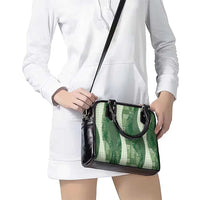 Polynesian Tribal Pattern Patchwork Picturesque Shoulder Handbag Sage Green