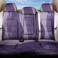 Polynesian Tribal Pattern Patchwork Picturesque Back Car Seat Cover Deep Violet