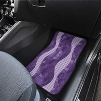 Polynesian Tribal Pattern Patchwork Picturesque Car Mats Deep Violet