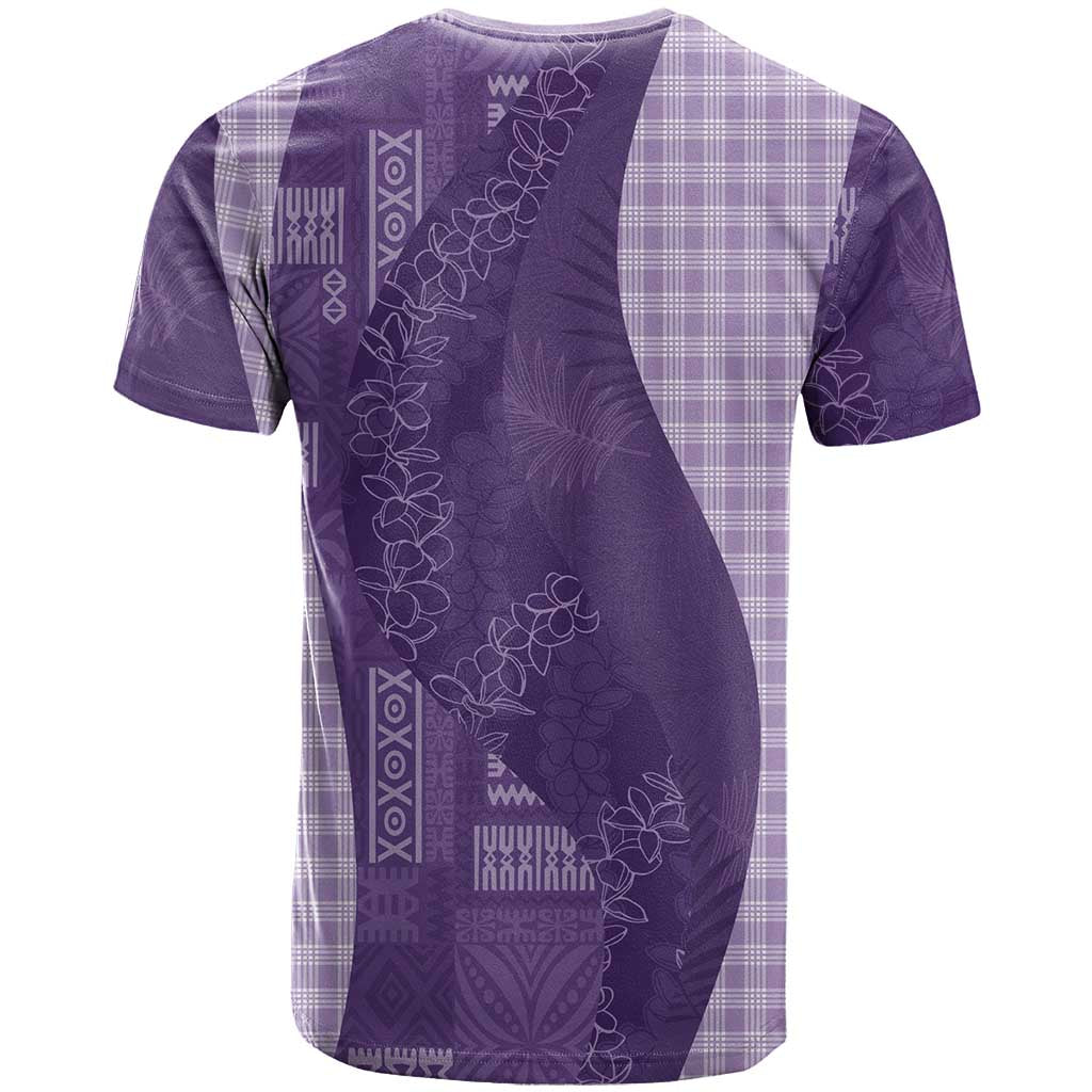 Polynesian Tribal Pattern Patchwork Picturesque T Shirt Deep Violet