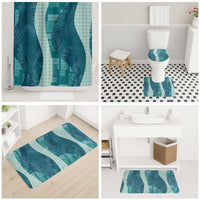 Polynesian Tribal Pattern Patchwork Picturesque Bathroom Set Oceanic