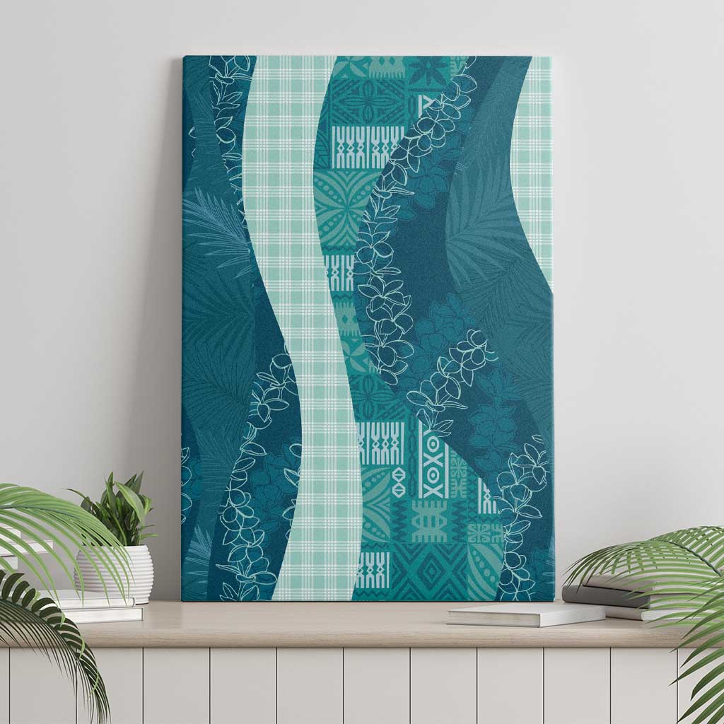 Polynesian Tribal Pattern Patchwork Picturesque Canvas Wall Art Oceanic